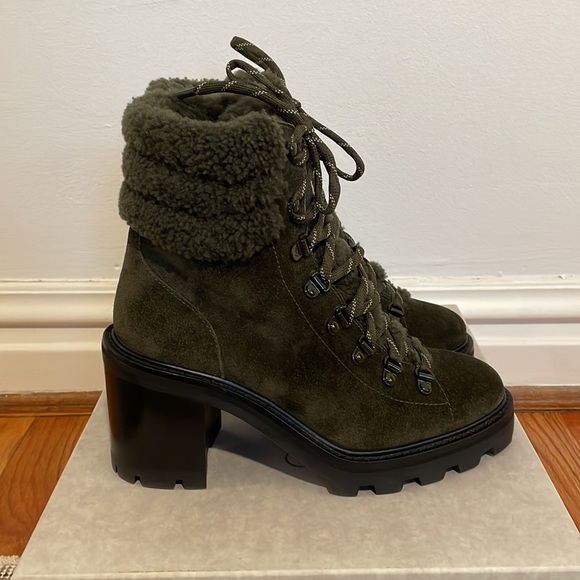 Jimmy Choo, Eshe 65 Shearling Hiking Boot, size 38, Brand New in Box - Picture 3 of 11